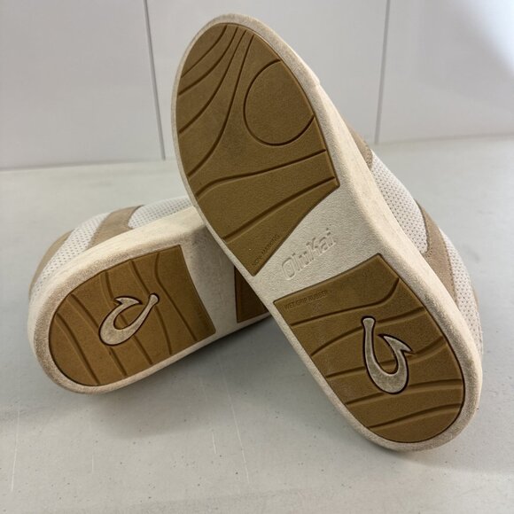 Olukai Kilea Tan Sneakers Womens 6.5 Shoes EUC - Picture 8 of 9
